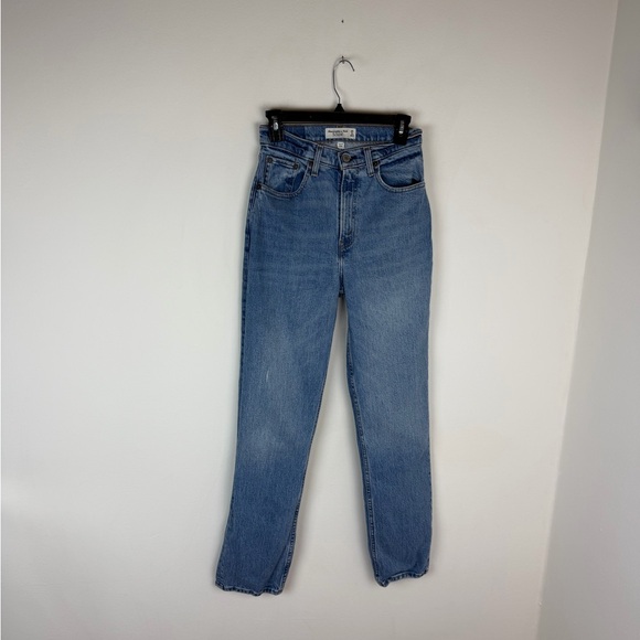 Abercrombie & Fitch The 90s Straight Ultra High Rise Jeans Curve Love Size 26 2 - Picture 3 of 7